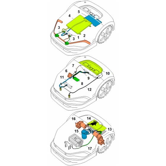 Stihl iMOW 6.0 EVO - Ladder Diagram - Parts Diagram
