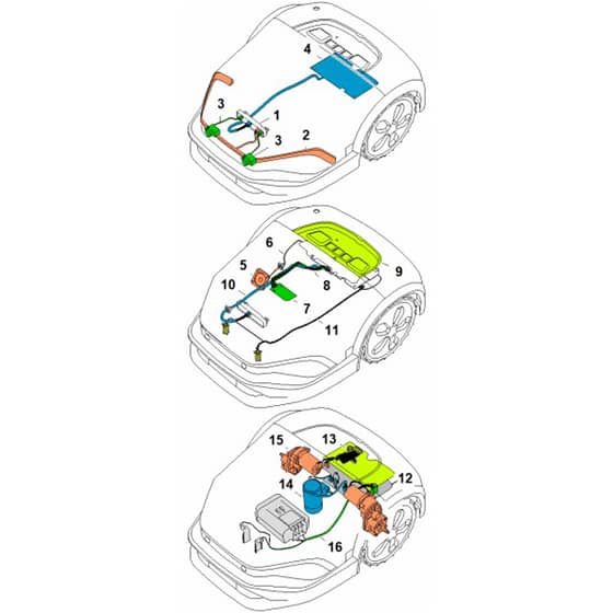 Stihl iMOW 6.0 - Ladder Diagram - Parts Diagram