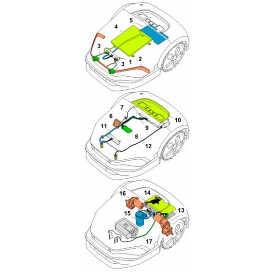 Stihl iMOW 7.0 EVO - Ladder Diagram - Parts Diagram