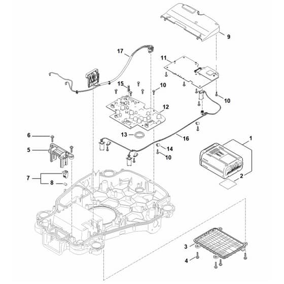 Stihl iMOW 7.0 PRO - Electric Equipment - Parts Diagram