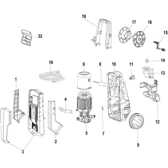 IP 1500 S - 2020 - Efco Pressure Washer Deck  Diagram