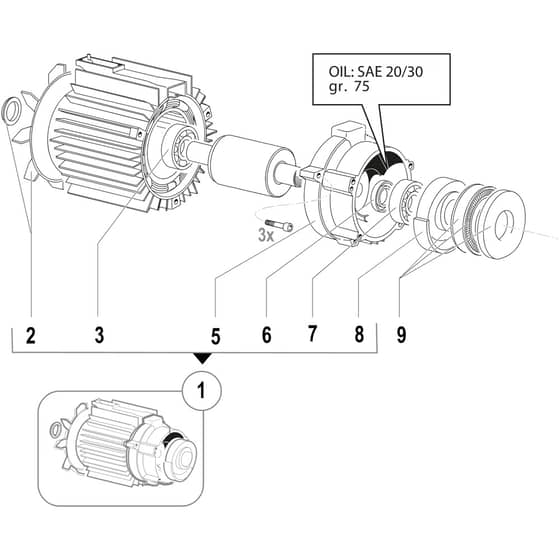 IP 1500 S - 2020 - Efco Pressure Washer Engine Diagram