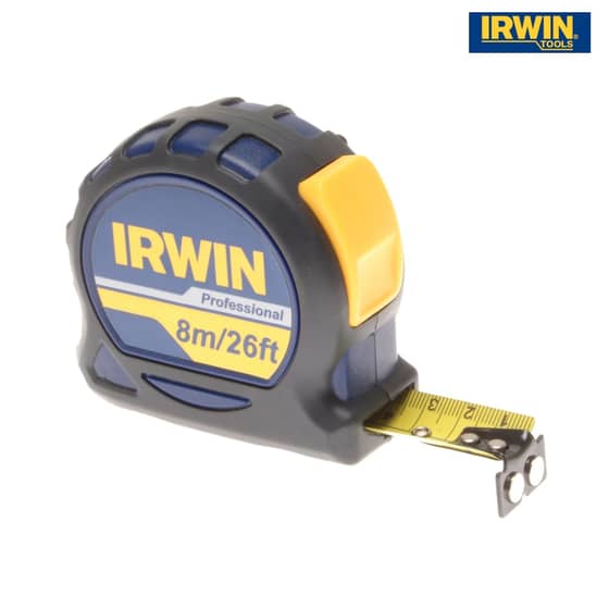 IRWIN Professional Pocket Tape 8m/26ft (Width 25mm) Carded - 10507795