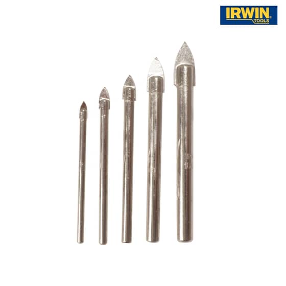 IRWIN Glass & Tile Drill Bit Set of 5: 4