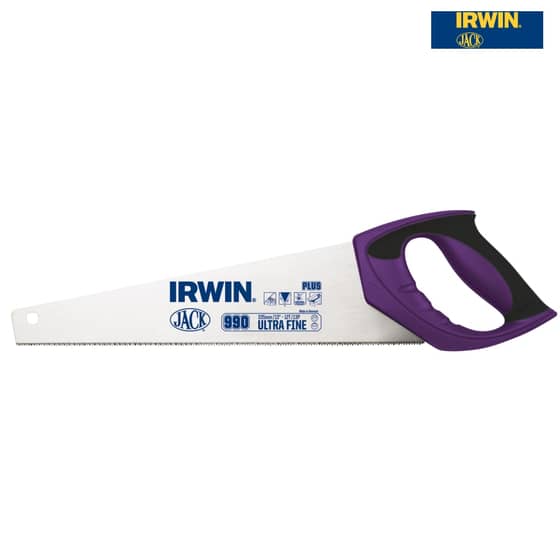 IRWIN Jack 990UHP Fine Junior / Toolbox Handsaw Soft-Grip 335mm (13in) 12tpi - 10503632
