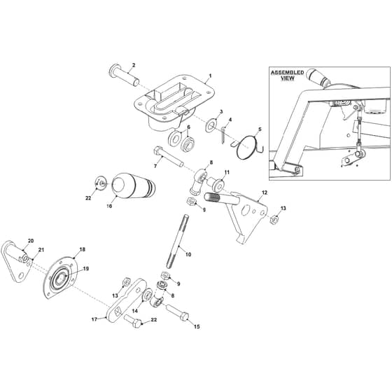 Countax Jcb D2050 - From 01-01-2004 To 01-01-2006 - 11 Handbrake