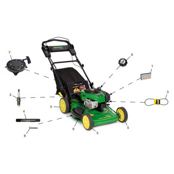 John Deere JS28 Mower - Quick Reference Guide