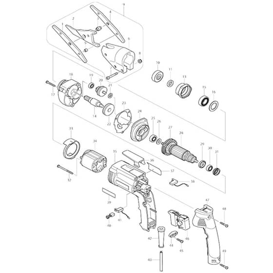 Makita JS8000 - Cement Shear - Power Tool Diagram