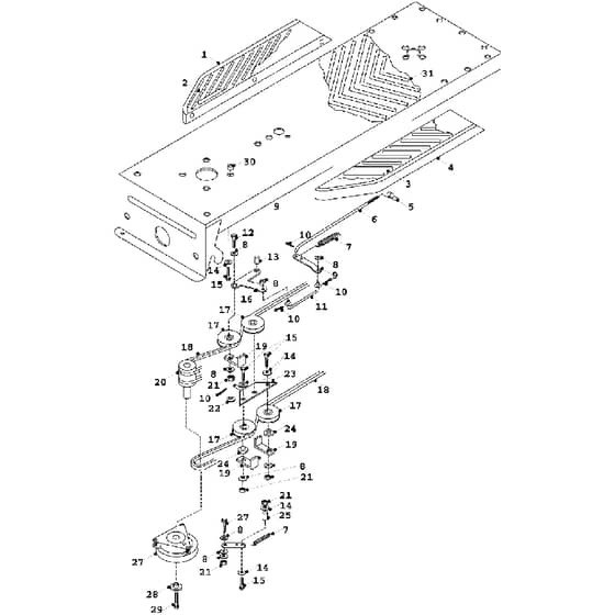 Countax K12.5 K14 (Single) - From 01-01-1991 To 01-01-1992 - 11 Chassis And PTO Drive
