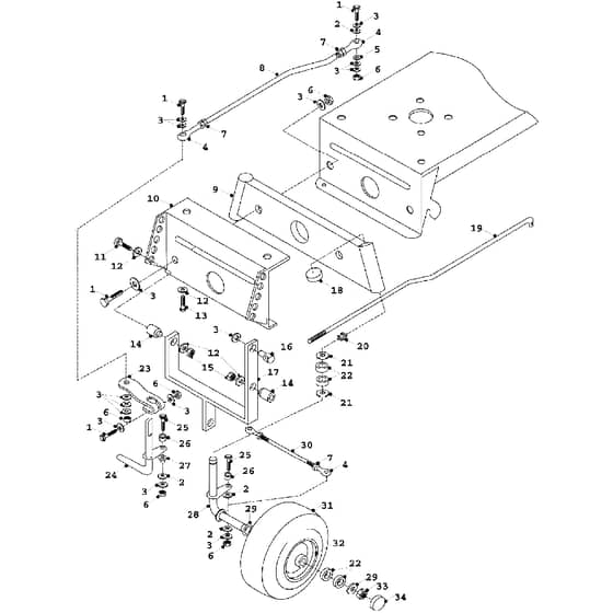 Countax K12.5 K14 (Single) - From 01-01-1991 To 01-01-1992 - 15 Front Axel