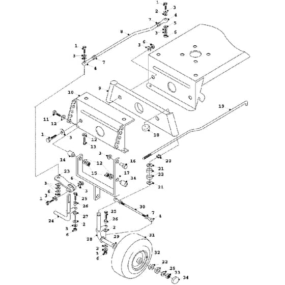 Countax K12.5 K15 - From 01-01-1991 To 01-01-1992 - 03 Front Axel