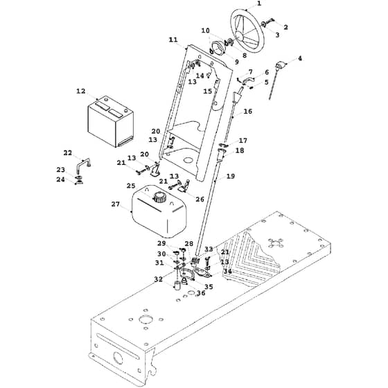 Countax K12.5 K15 - From 01-01-1991 To 01-01-1992 - 09 Steering Console