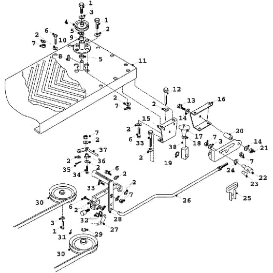 Countax K12.5 K15 - From 01-01-1991 To 01-01-1992 - 19 Rear PTO