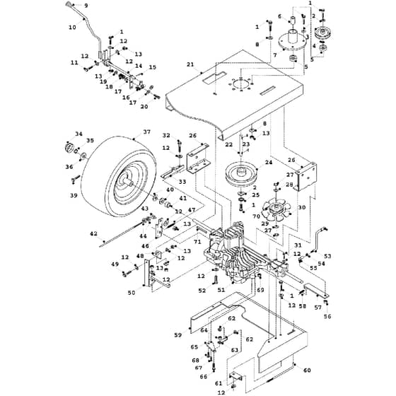 Countax K12.5 K15 - - 20 K55 Tuff Torq Transmission