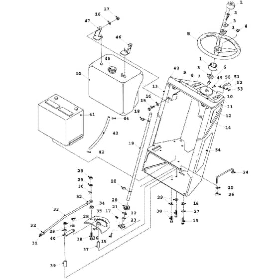 Countax K14 Twin - From 01-01-1992 To 01-01-1994 - 04 Steering Console