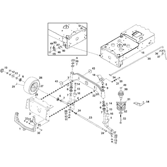 Countax K1850 - From 01-01-2005 To 01-01-2006 - 03 Front Axel