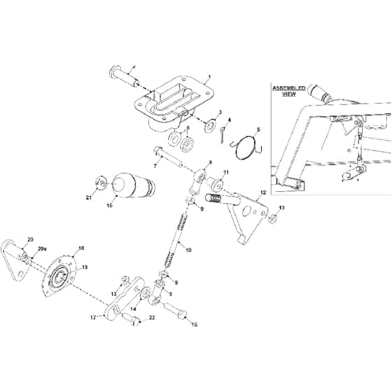 Countax K1850 - From 01-01-2005 To 01-01-2006 - 11 Handbrake