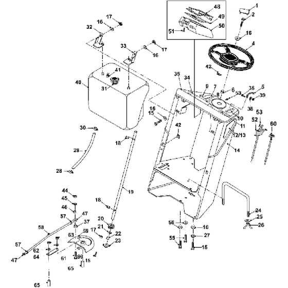 Countax K1850 - From 01-01-2006 To 30-11-2009 - 02 Console And Steering