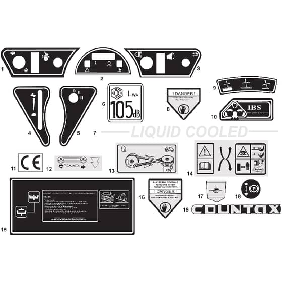 Countax K1850 - From 01-01-2006 To 30-11-2009 - 10 Decals