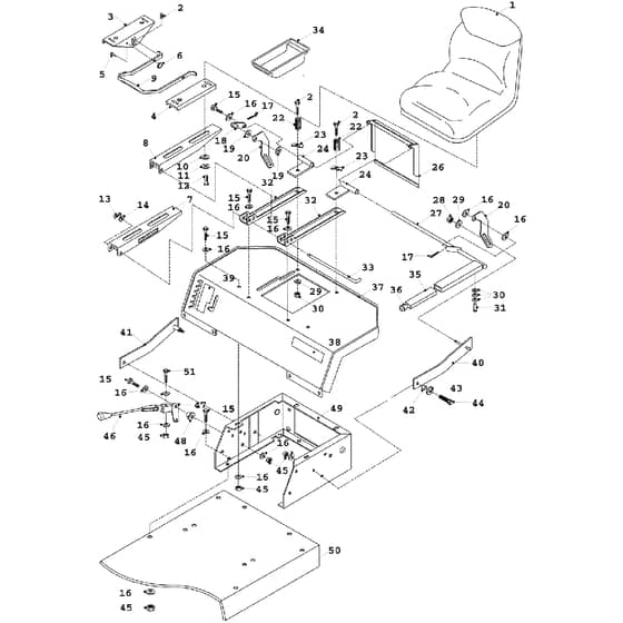 Countax K18 - - 08 Rear Body And Seat
