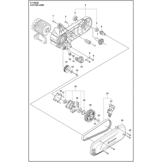 Husqvarna K1 PACE - 970445803 - Cutter Arm