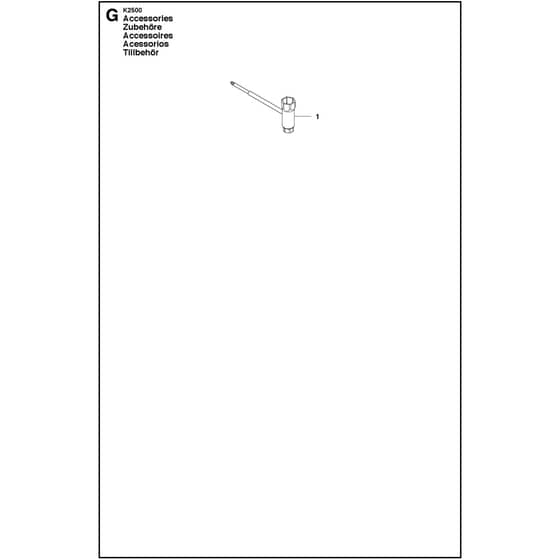 Husqvarna K2500 - 968365401 - Accessories