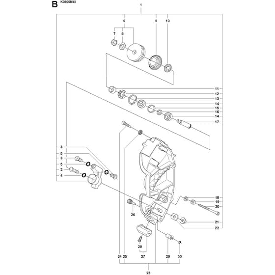 Husqvarna K3600 MK II - 968424101 - Lever