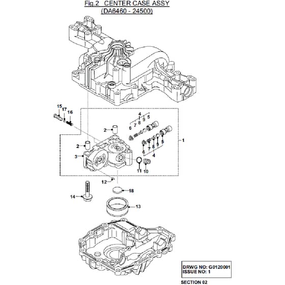 Countax K46 - - 02 Center Case Assy