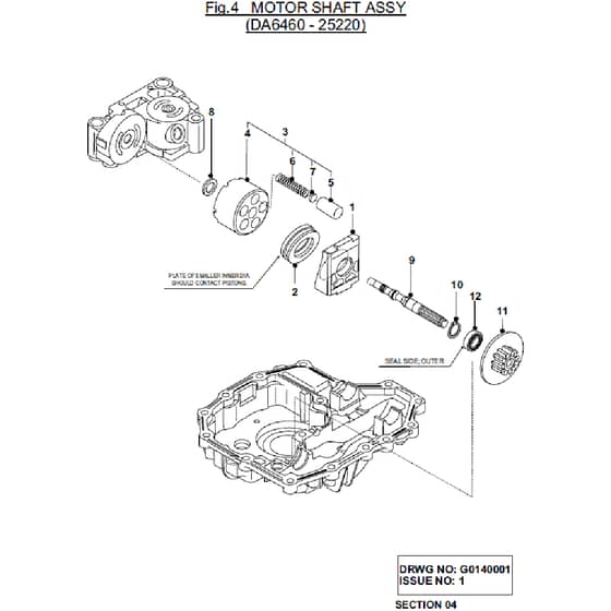 Countax K46 - - 04 Motor Shaft Assy