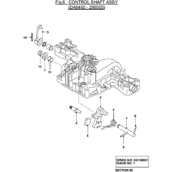 Countax K46 - - 06 Control Shaft Assy