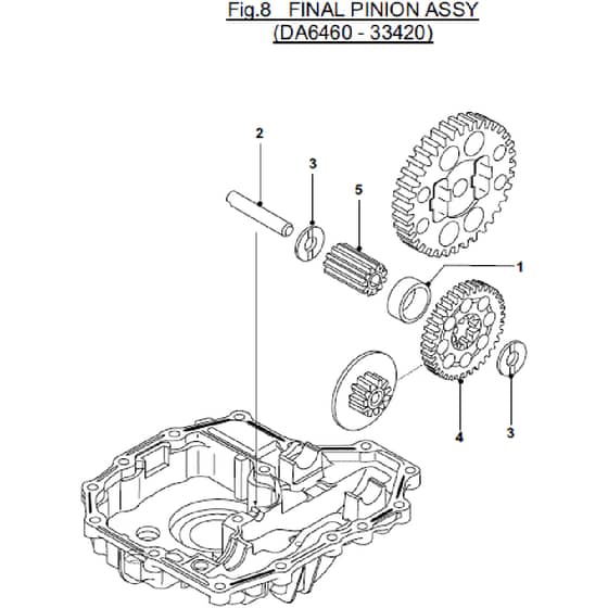 Countax K46 - - 08 Final Pinion Assy