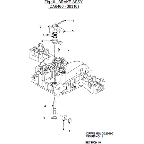 Countax K46 - - 10 Brake Assy