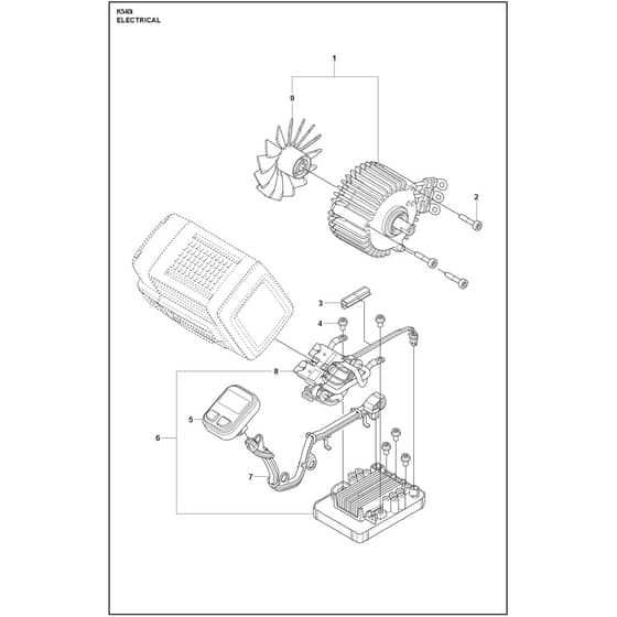 Husqvarna K540i - 970664001 - Electrical