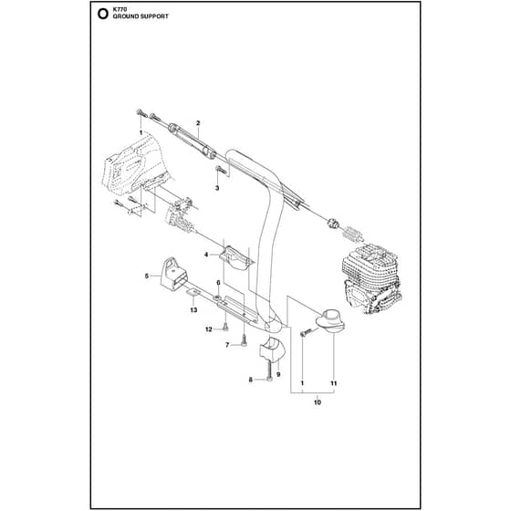 Husqvarna K770 - 967682101 - Ground Support