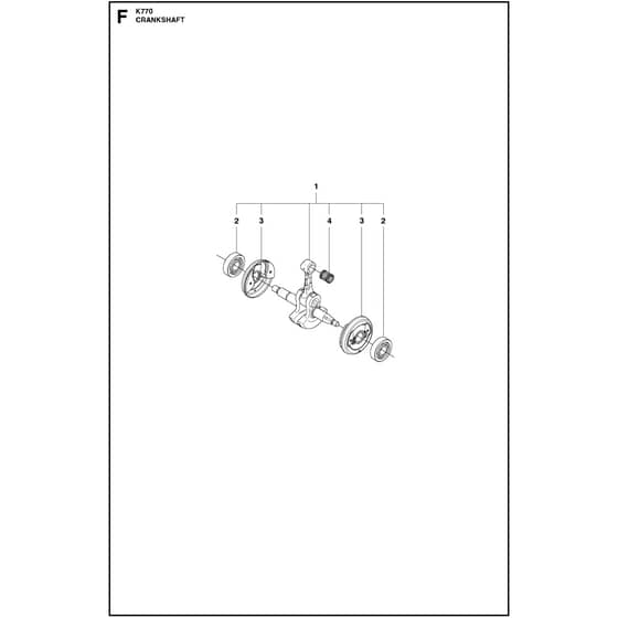 Husqvarna K770 - 967682101 - Crankshaft