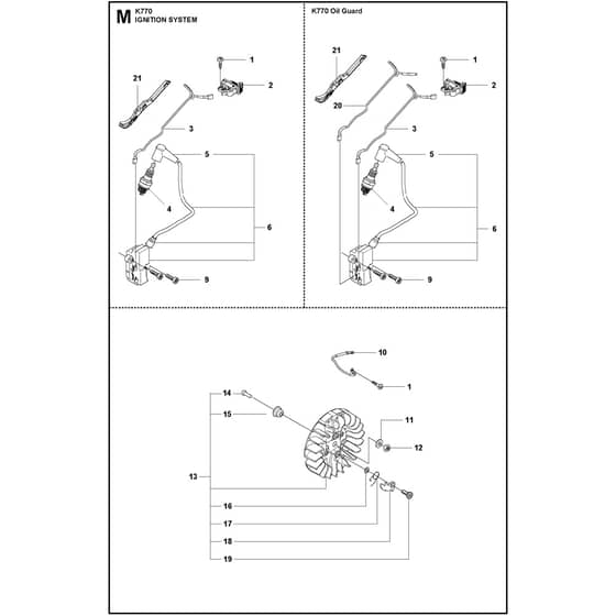 Husqvarna K770 - 967682101 - Ignition System