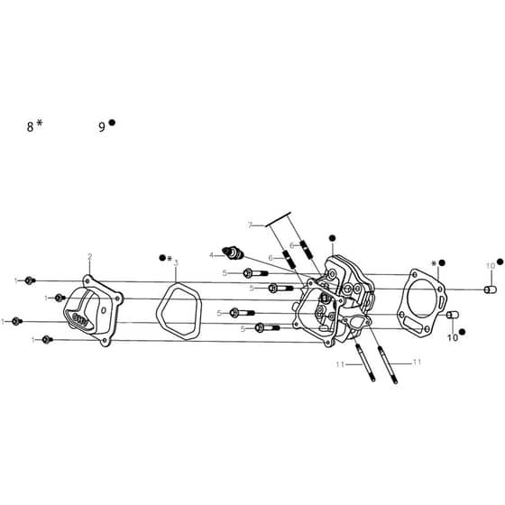K800 H - Bertolini Engine Top cover Diagram