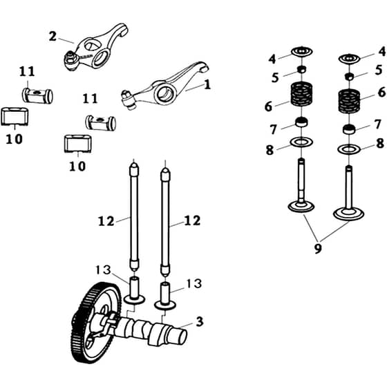 K9000 HD - Bertolini Engine Valve Diagram