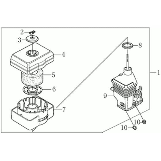 K900 H - Bertolini Engine Air Filter Diagram