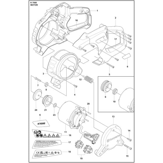 Husqvarna K 7000 - 970744501 - Motor