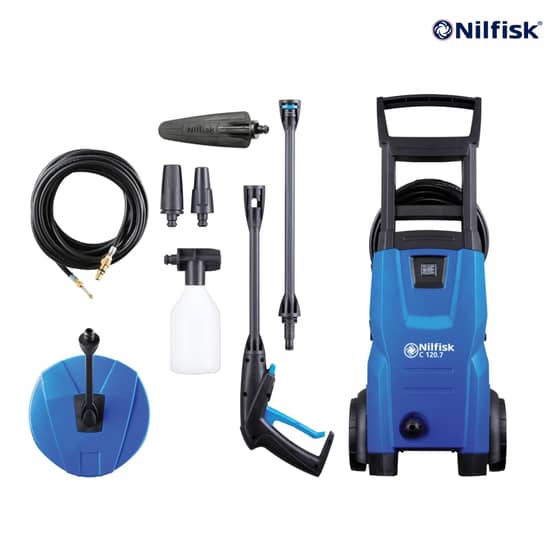 Kew Nilfisk Alto C120 7.6 PCAD X-TRA Pressure Washer with Maintenance Kit 120 Bar 240 Volt - 128471014