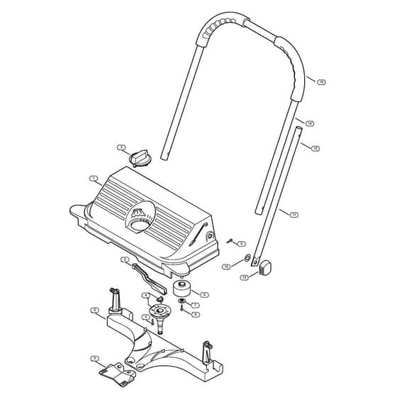 Genuine Stihl KG550 / A - Housing, Handlebar