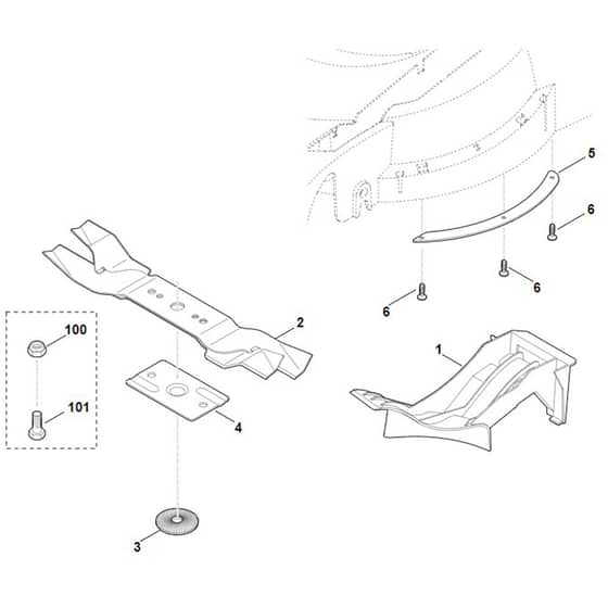 Viking Kit 545 - Mulching Kit - Parts Diagram
