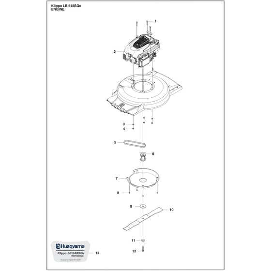 Husqvarna KLIPPO LB 548SQe - 970609001 - Engine