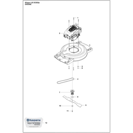 Husqvarna KLIPPO LB 553SQe - 970609101 - Engine