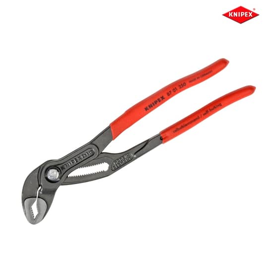 Knipex Cobra Waterpump Pliers PVC Grip 250mm - 46mm Capacity - 87 01 250 SB