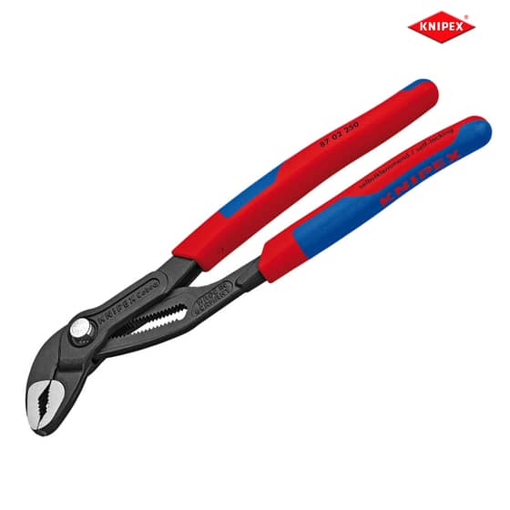 Knipex Cobra Waterpump Pliers Multi Component Grip 250mm - 46mm Capacity - 87 02 250 SB