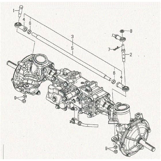 Countax Kxh7N Kxh10N - From 01-01-2005 - 01 Tie Rod Assy