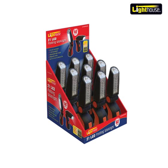 Lighthouse Folding Worklight 21 LED (Display 9) - HL-WL2065