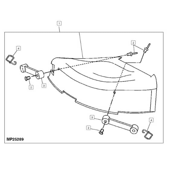 John Deere L100 - PC9288 - Mulch Cover - ST603531